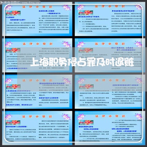 上海职务侵占罪及时退赃/2023021615958 上海职务侵占罪及时退赃/2023021615958