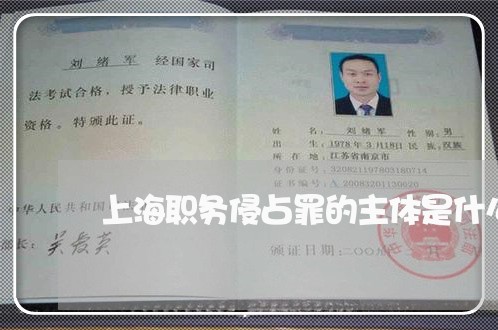 上海职务侵占罪的主体是什么/2023032382517