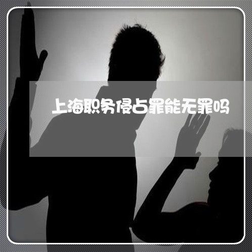 上海职务侵占罪能无罪吗/2023021769582