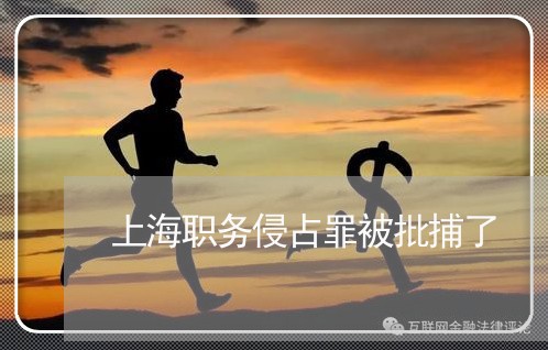 上海职务侵占罪被批捕了/2023021738292