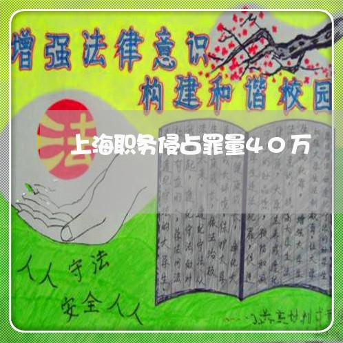 上海职务侵占罪量40万/2023021792915 上海职务侵占罪量40万/2023021792915
