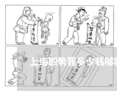 上海职务罪多少钱够判刑/2023032320362