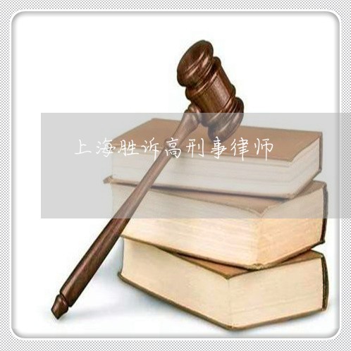 上海胜诉高刑事律师/2023032597374