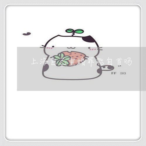 上海自己重婚罪能自首吗/2023041159562
