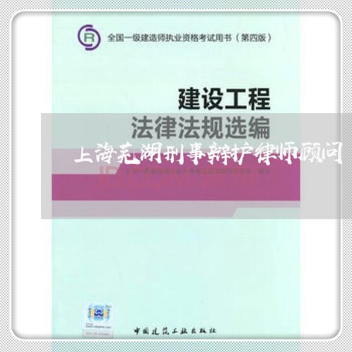 上海芜湖刑事辩护律师顾问/2023032005727