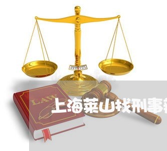 上海莱山找刑事辩护律师/2023041286075