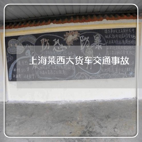 上海莱西大货车交通事故/2023021717069 上海莱西大货车交通事故/2023021717069