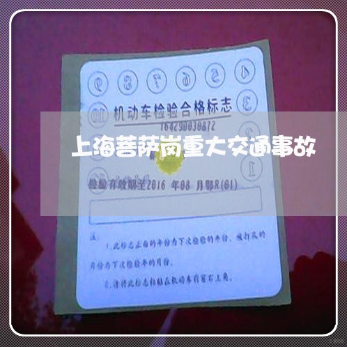 上海菩萨岗重大交通事故/2023021607960 上海菩萨岗重大交通事故/2023021607960