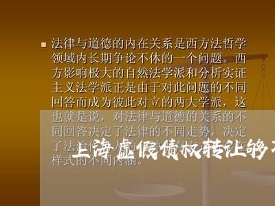 上海虚假债权转让够不够诈骗罪/2023042040604