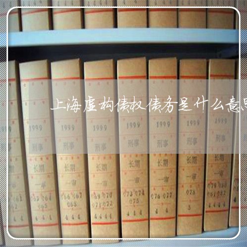 上海虚构债权债务是什么意思/2023032327131 上海虚构债权债务是什么意思/2023032327131