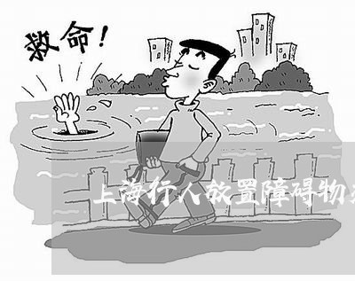 上海行人放置障碍物交通肇事/2023032362496