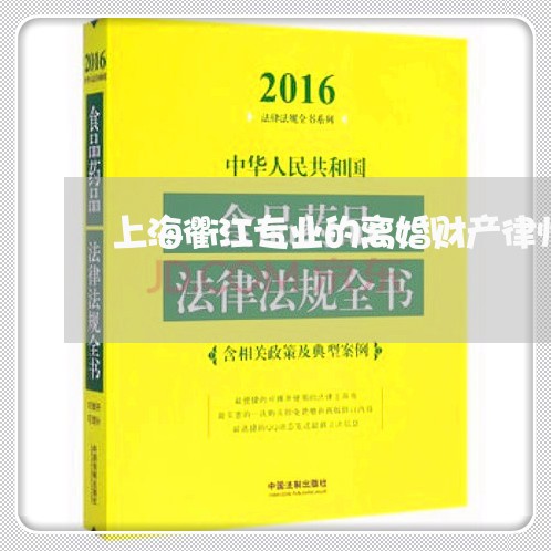 上海衢江专业的离婚财产律师/2023032338262