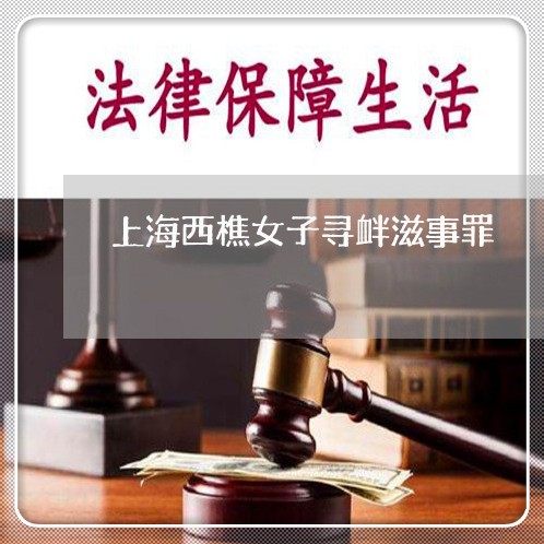 上海西樵女子寻衅滋事罪/2023041230593 上海西樵女子寻衅滋事罪/2023041230593