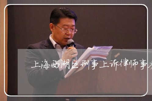 上海西湖区刑事上诉律师事务所/2023042134159