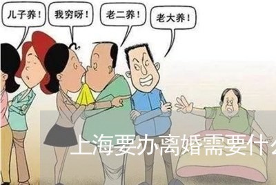 上海要办离婚需要什么证件/2023031928369