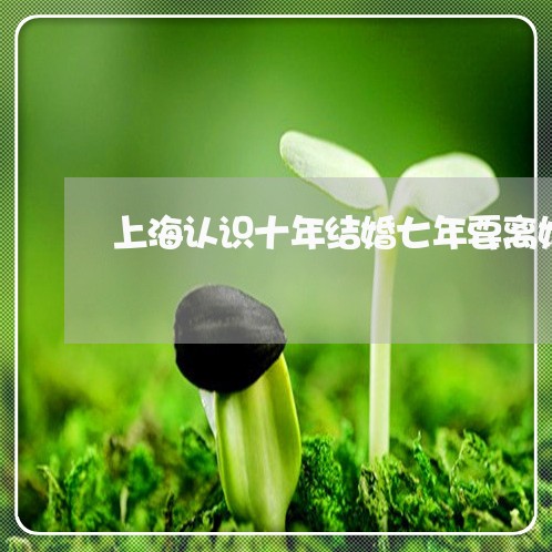 上海认识十年结婚七年要离婚/2023032394868