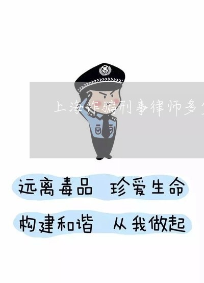 上海诈骗刑事律师多少钱/2023041143713