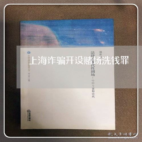 上海诈骗开设赌场洗钱罪/2023041105917 上海诈骗开设赌场洗钱罪/2023041105917