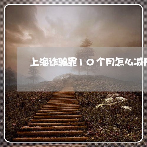 上海诈骗罪10个月怎么减刑/2023032305915