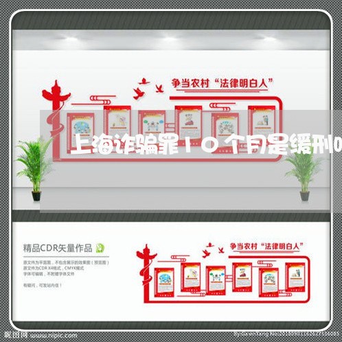 上海诈骗罪10个月是缓刑吗/2023032350495