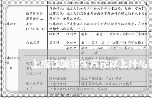 上海诈骗罪3万元以上什么罪/2023032324039