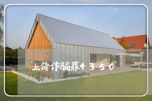 上海诈骗罪4350/2023032540584