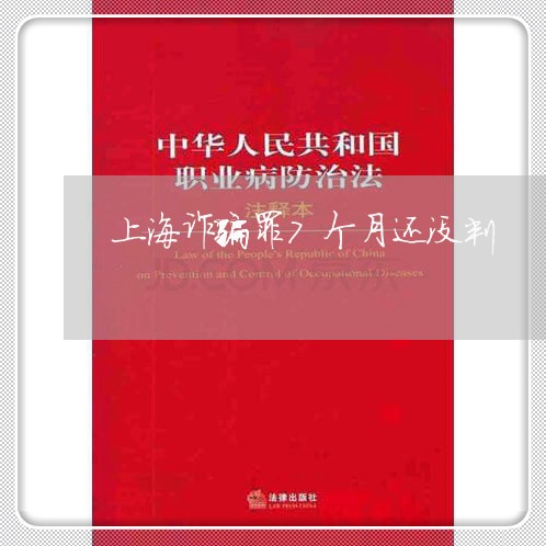 上海诈骗罪7个月还没判/2023021661603 上海诈骗罪7个月还没判/2023021661603