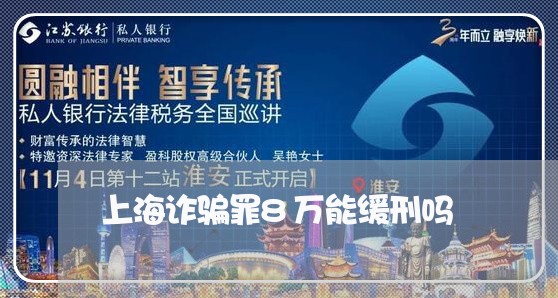 上海诈骗罪8万能缓刑吗/2023021649261 上海诈骗罪8万能缓刑吗/2023021649261