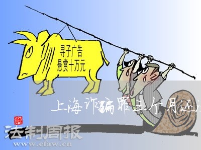 上海诈骗罪三个月还没判/2023021685917 上海诈骗罪三个月还没判/2023021685917