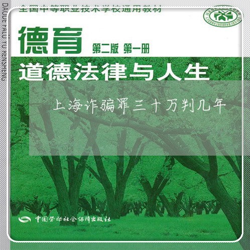 上海诈骗罪三十万判几年/2023021605747 上海诈骗罪三十万判几年/2023021605747