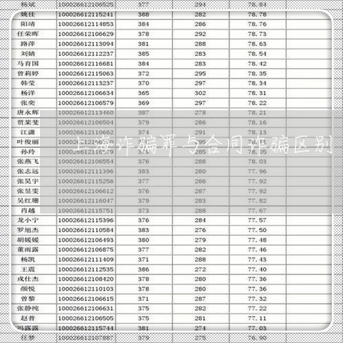 上海诈骗罪与合同诈骗区别/2023032018351