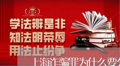 上海诈骗罪为什么要分类/2023041208048