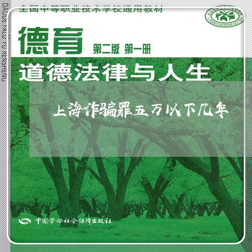 上海诈骗罪五万以下几年/2023021721503 上海诈骗罪五万以下几年/2023021721503
