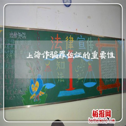 上海诈骗罪佐证的重要性/2023021738271