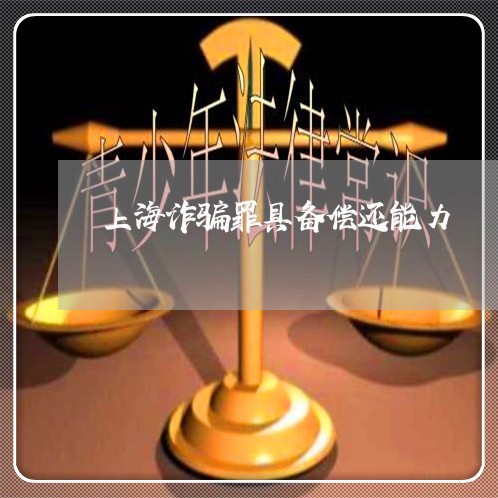 上海诈骗罪具备偿还能力/2023021707241 上海诈骗罪具备偿还能力/2023021707241