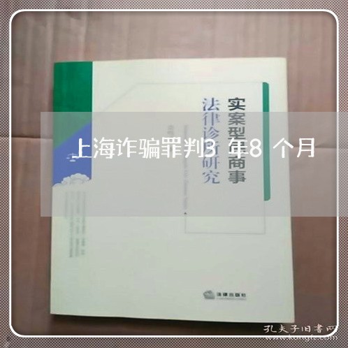 上海诈骗罪判3年8个月/2023041137369