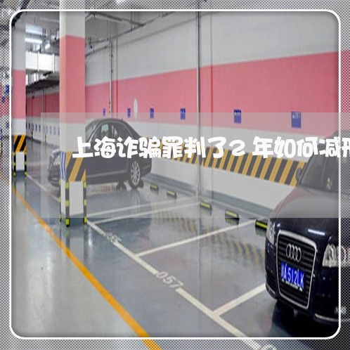 上海诈骗罪判了2年如何减刑/2023032347048