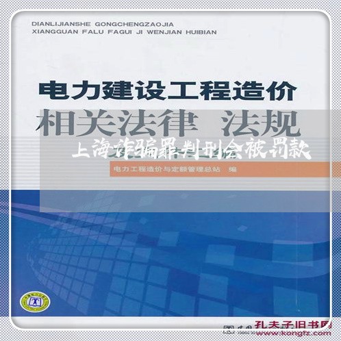 上海诈骗罪判刑会被罚款/2023041160482