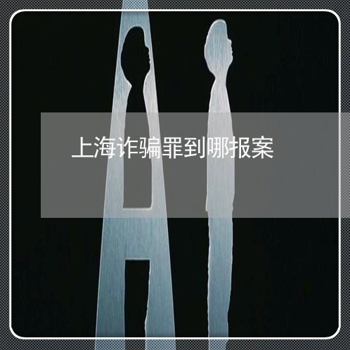 上海诈骗罪到哪报案/2023032560392 上海诈骗罪到哪报案/2023032560392