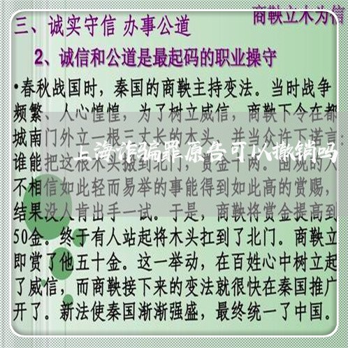 上海诈骗罪原告可以撤销吗/2023031882935