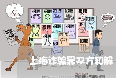 上海诈骗罪双方和解/2023032593803