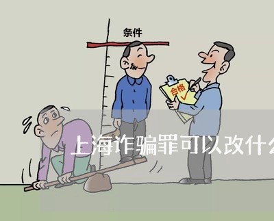 上海诈骗罪可以改什么罪/2023041047150