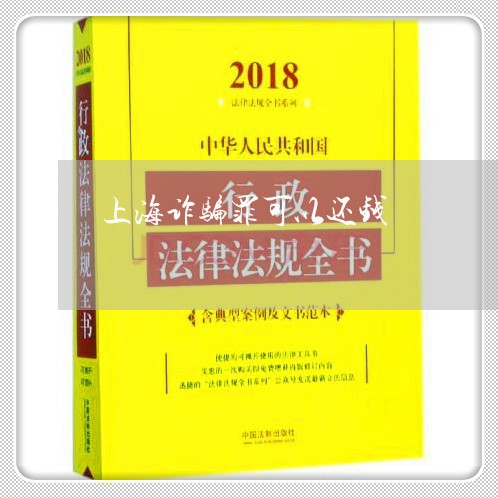 上海诈骗罪可以还钱/2023032538169