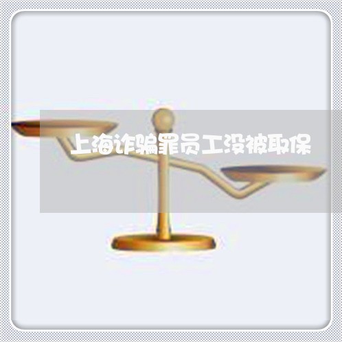 上海诈骗罪员工没被取保/2023021559151 上海诈骗罪员工没被取保/2023021559151