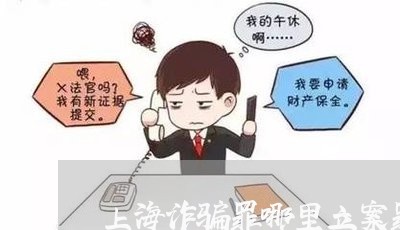 上海诈骗罪哪里立案罪快/2023041040582