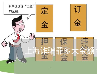 上海诈骗罪多大金额可以坐牢/2023032253502