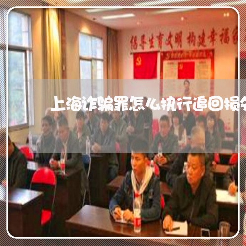上海诈骗罪怎么执行追回损失/2023032207350