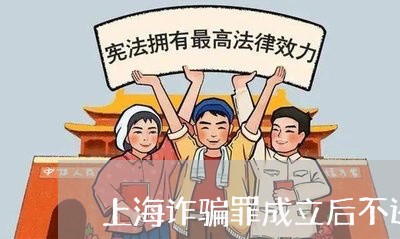 上海诈骗罪成立后不还钱/2023041181595