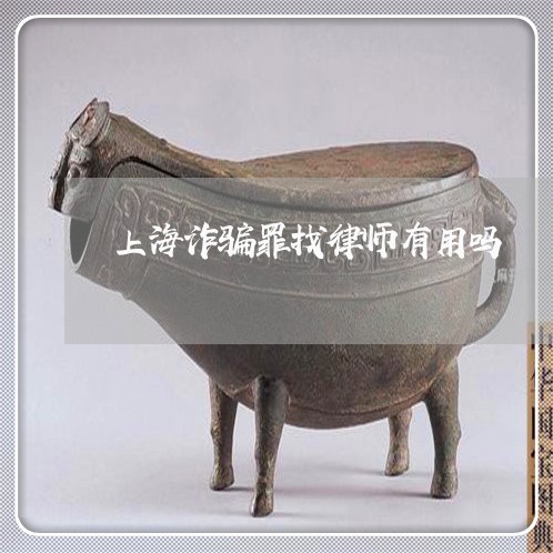 上海诈骗罪找律师有用吗/2023021627036