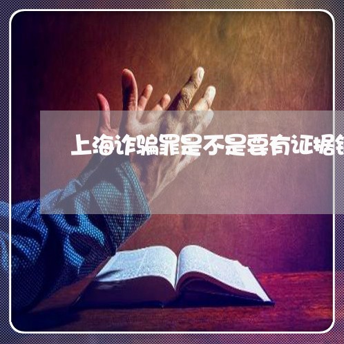 上海诈骗罪是不是要有证据链/2023032255847